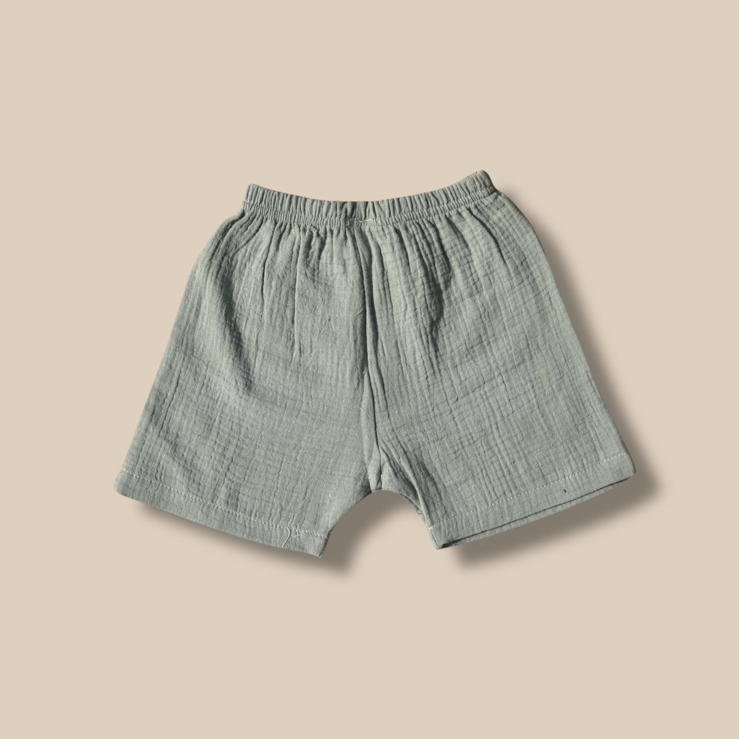 Pepito Minimalist Mandarin Shirt Set – Sand & Sage