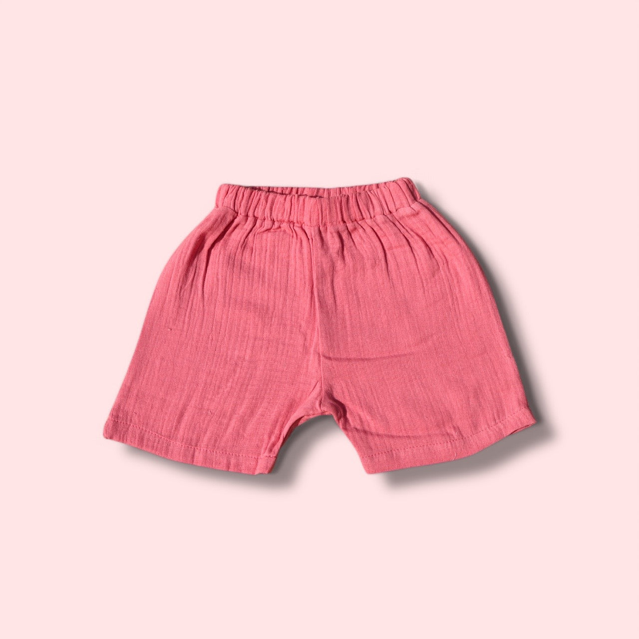 Stylish Ombre Pink Shirt & Shorts Set for Boys – Breathable 100% Organic Cotton