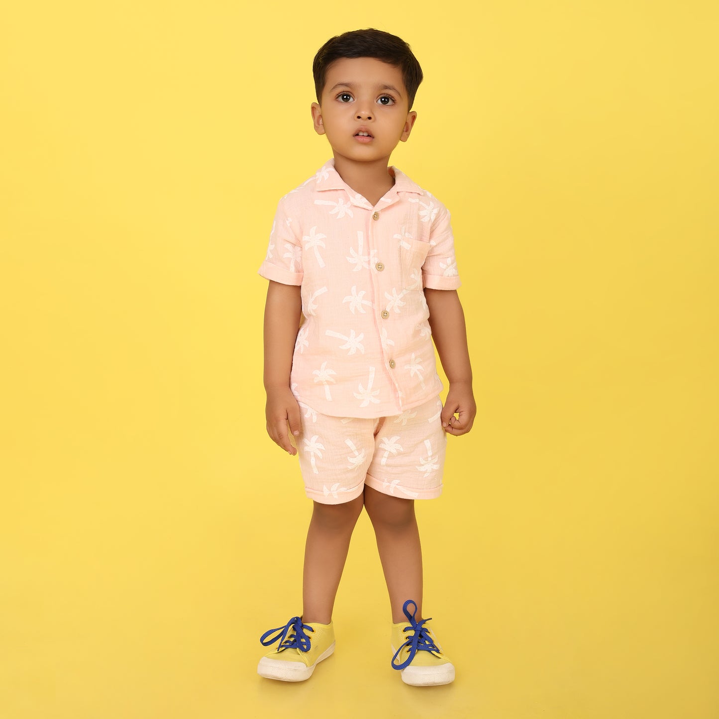 Pepito's Pink Palm Paradise 100% Organic Cotton Co-Ord Set