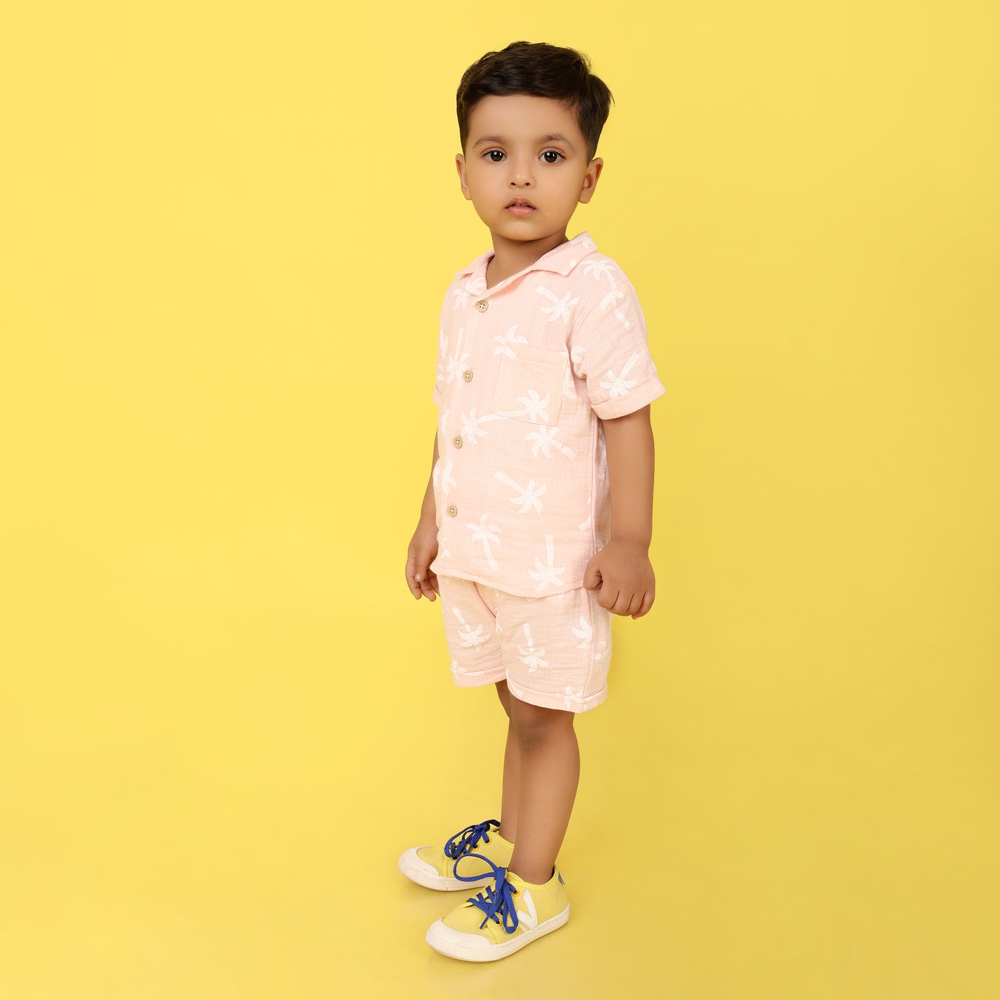 Pepito's Pink Palm Paradise 100% Organic Cotton Co-Ord Set