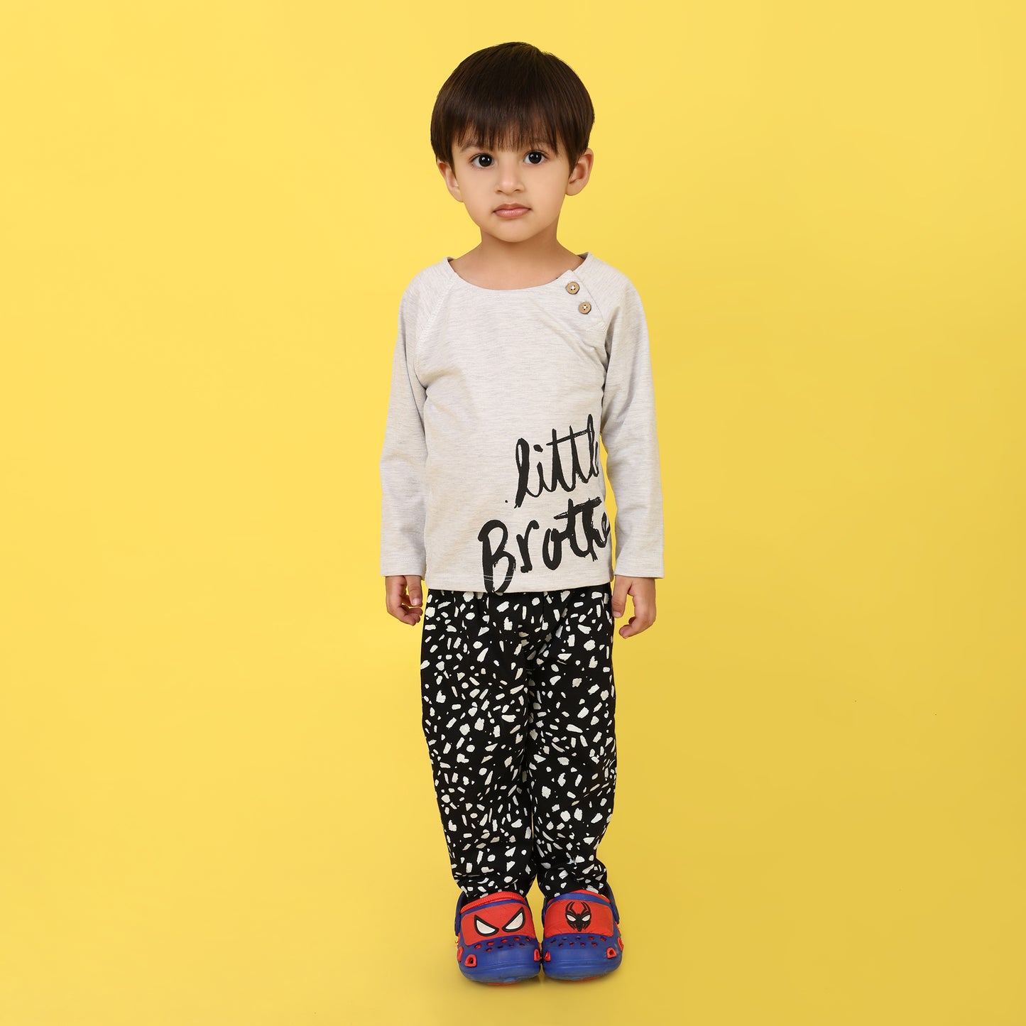 Grey Melange Pyjama Set - Infant Boys