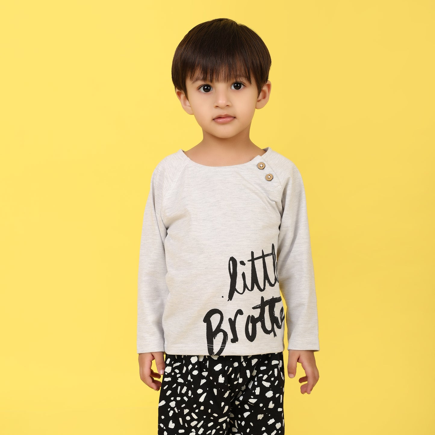 Grey Melange Pyjama Set - Infant Boys