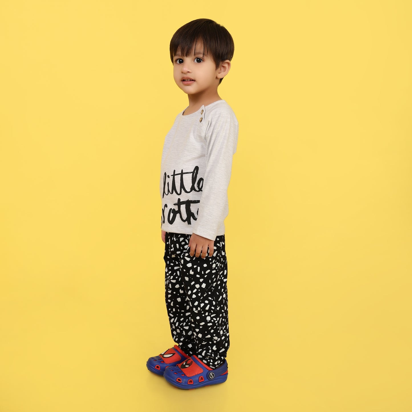 Grey Melange Pyjama Set - Infant Boys