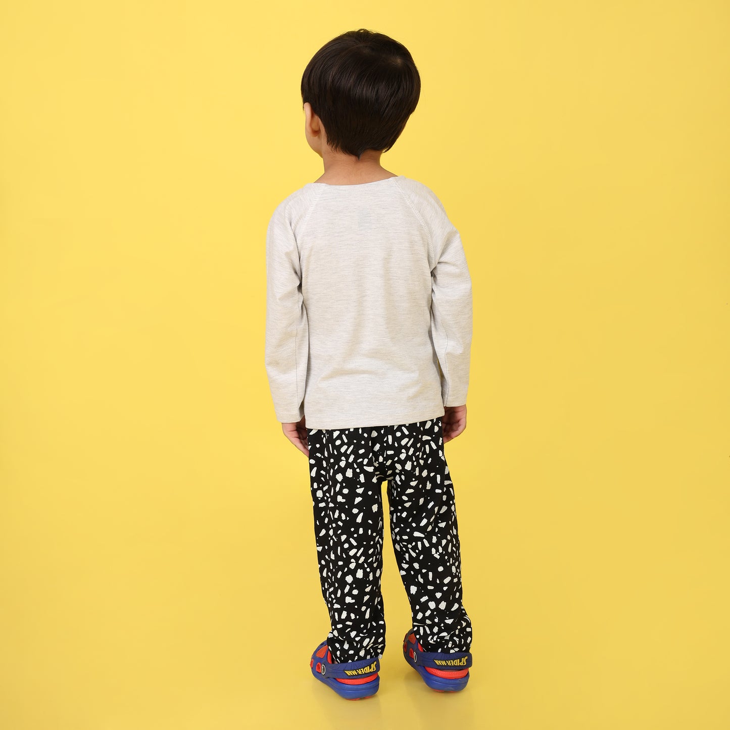 Grey Melange Pyjama Set - Infant Boys