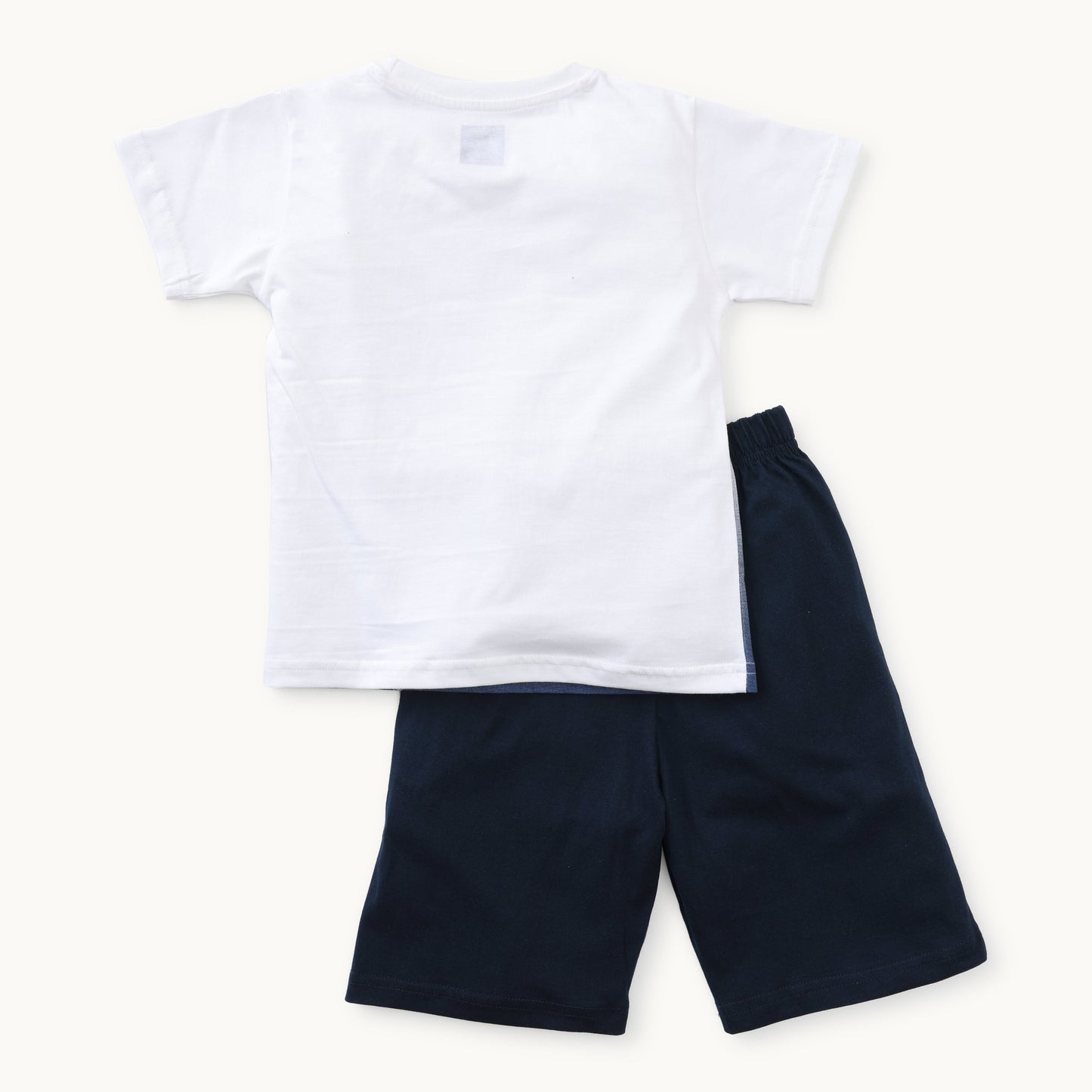 Boys Typographic Print T-Shirt & Shorts Set