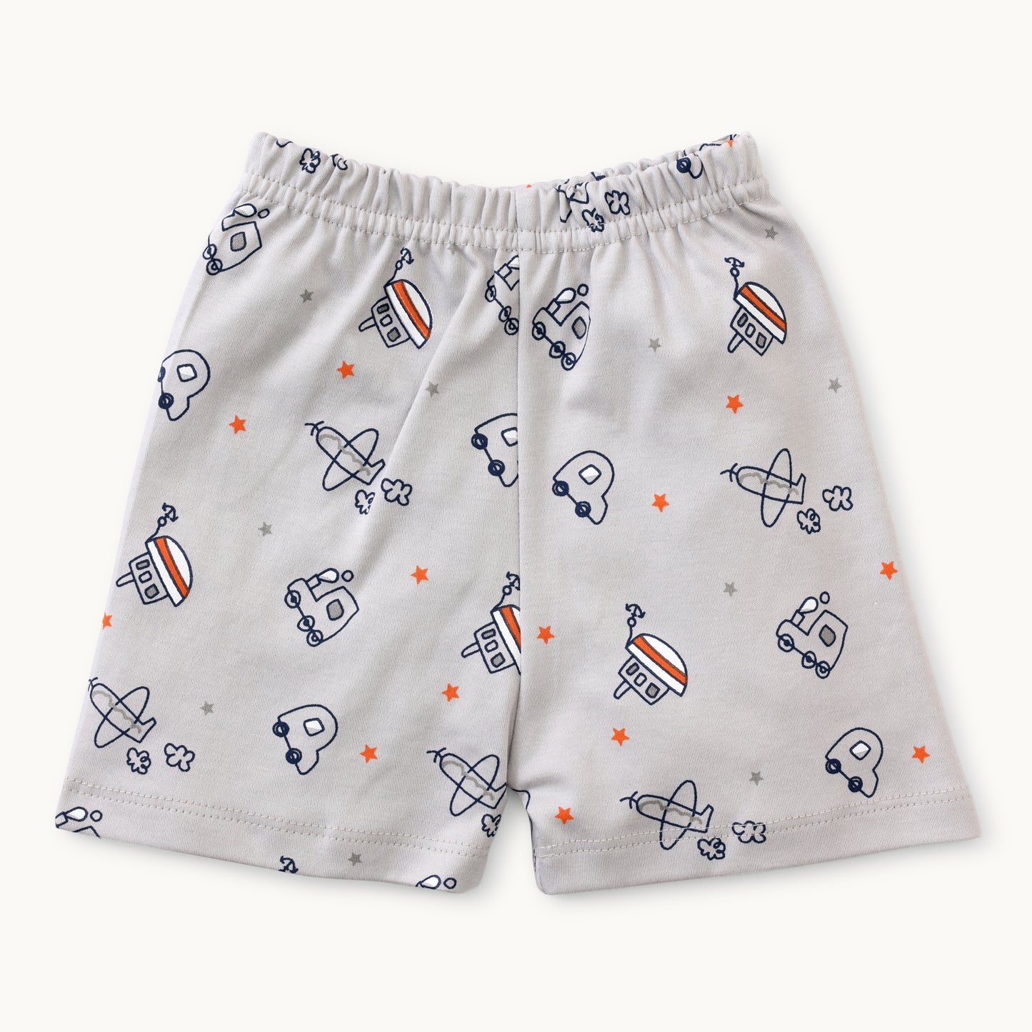 Boys Graphic Print Jabla & Shorts Set