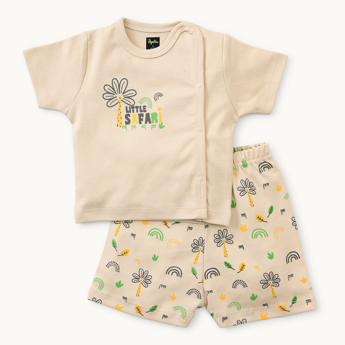 Boys Graphic Print Jabla & Shorts Set