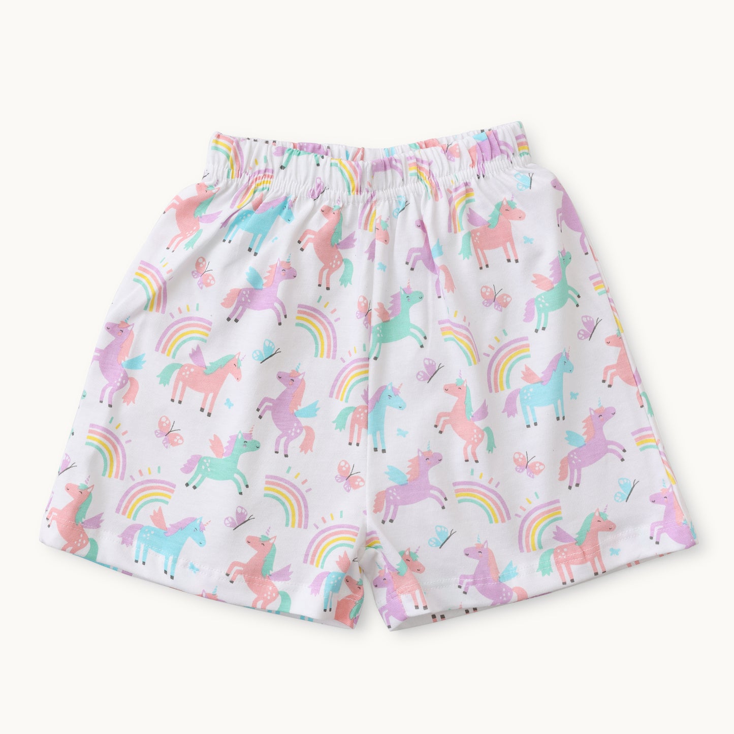 Magical Unicorn Cotton Night Suit – T-Shirt & Shorts Set