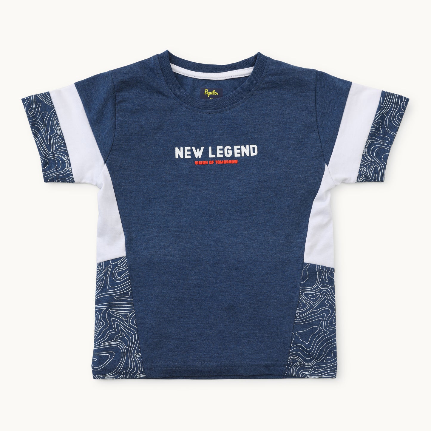 Typographic Print Round-Neck T-Shirt with Shorts