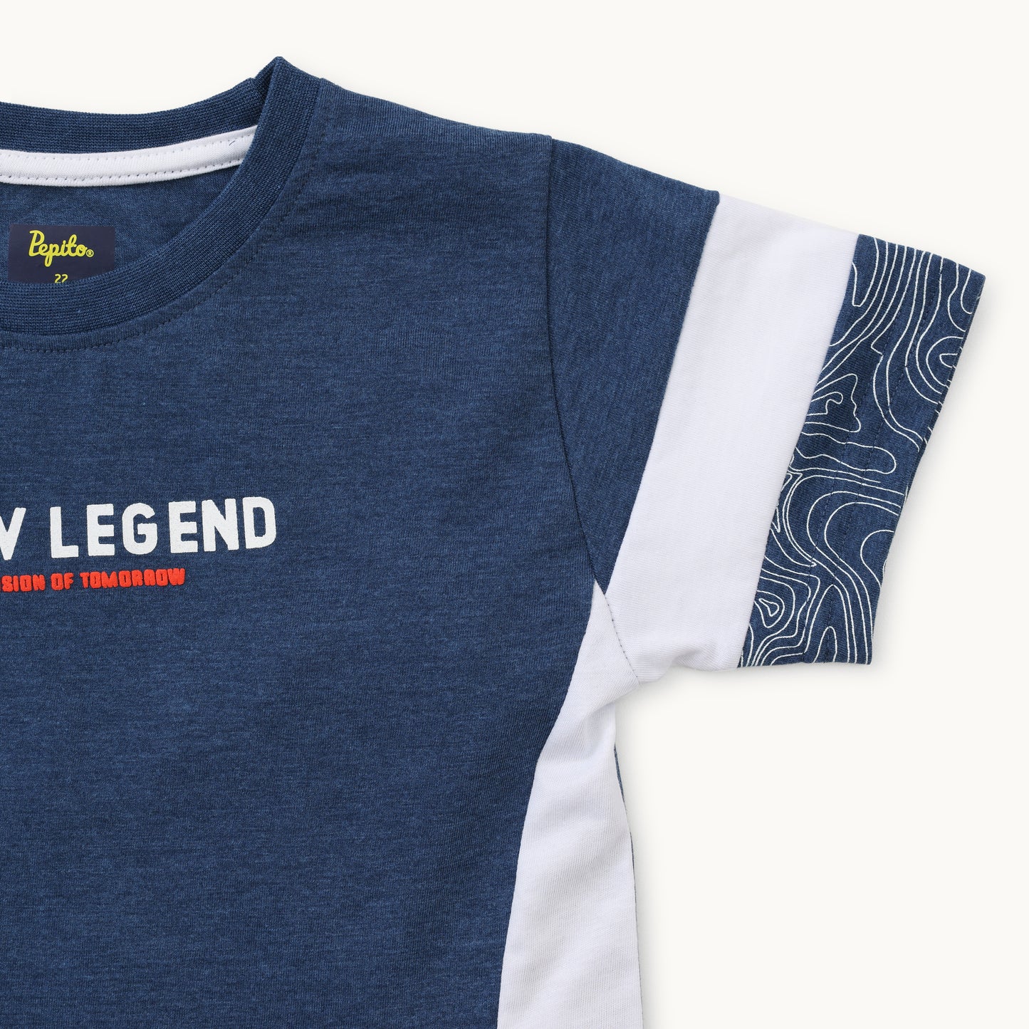 Typographic Print Round-Neck T-Shirt with Shorts