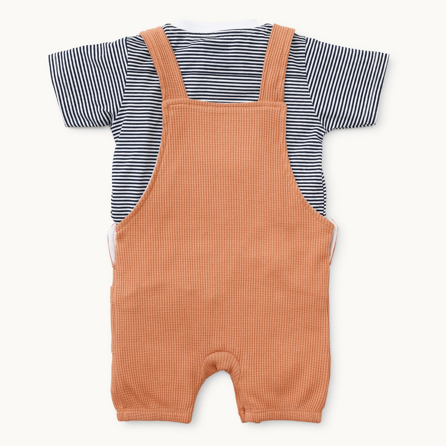 Unisex Striped Dungaree Set