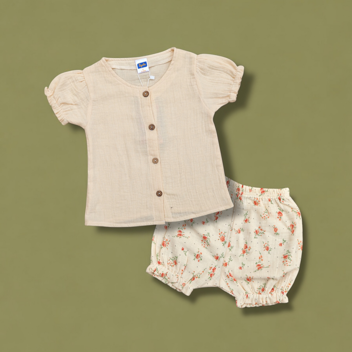 Pepito's Floral Bliss Puff Sleeve Co-Ord Set