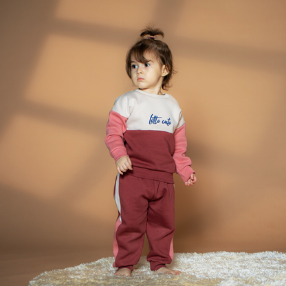 Infant Little Cute Sweatshirt & Jogger Set