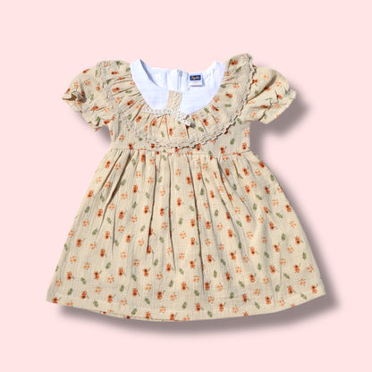 Pepito Vintage Floral Ruffle Dress
