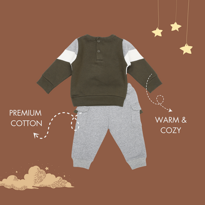 BOYS BACK OPENING FLEECE TRACKSUIT