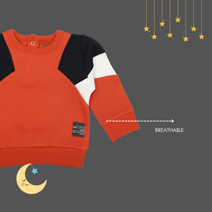 BOYS COLOUR-BLOCK BACK OPENING TRACKSUIT