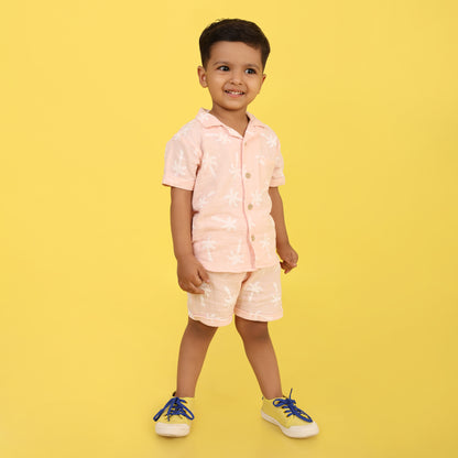 Pepito's Pink Palm Paradise 100% Organic Cotton Co-Ord Set