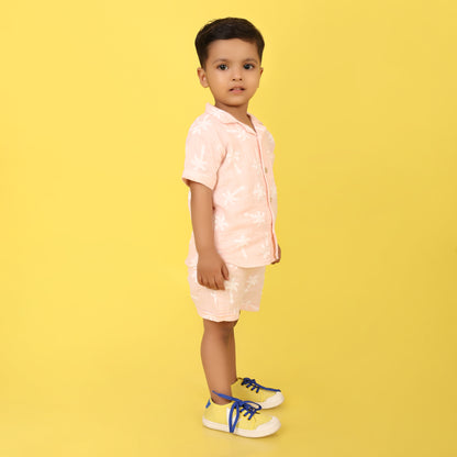 Pepito's Pink Palm Paradise 100% Organic Cotton Co-Ord Set