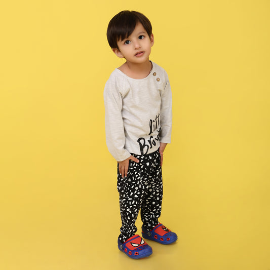 Grey Melange Pyjama Set - Infant Boys