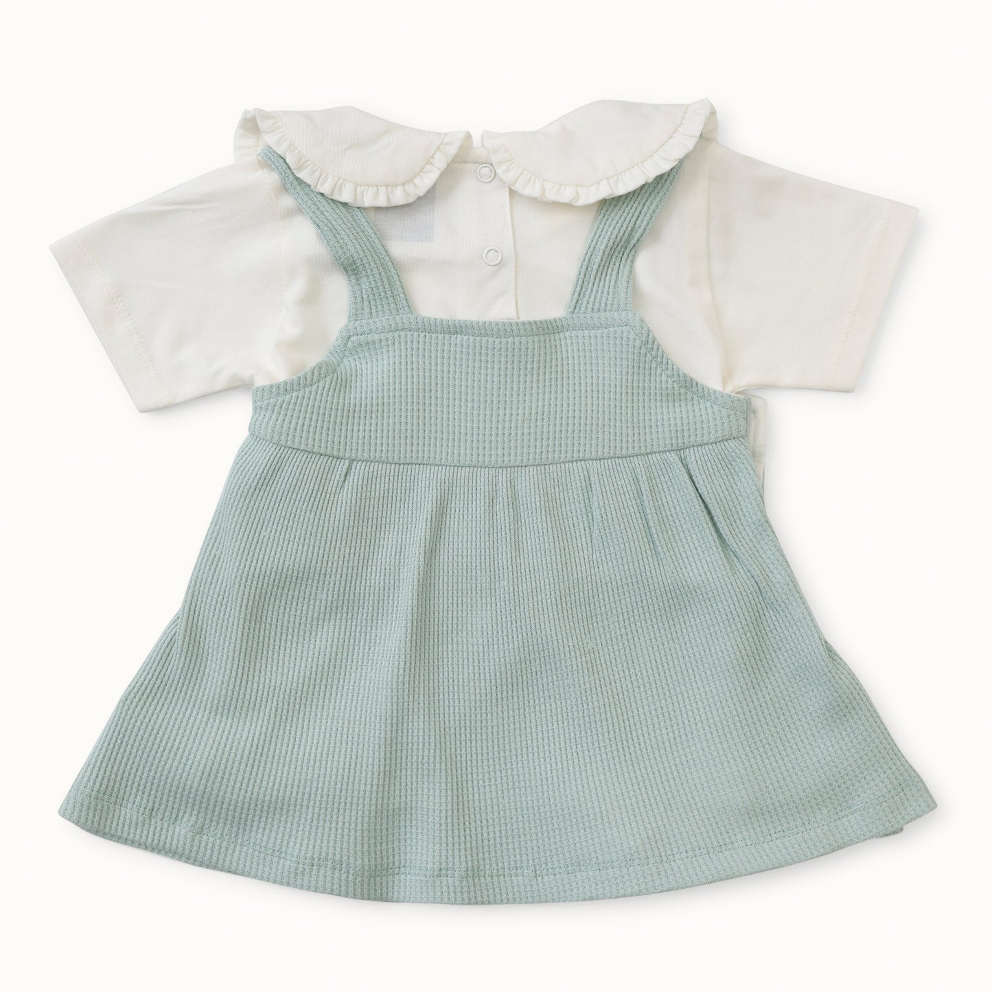 Sage Green Dungaree Dress -  Infant Girls