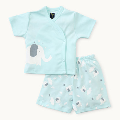 Boys Graphic Print Jabla & Shorts Set