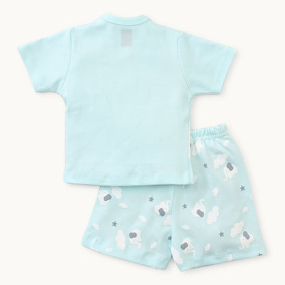 Boys Graphic Print Jabla & Shorts Set