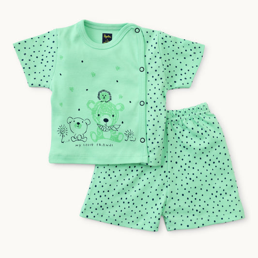 Boys Graphic Print Jabla & Shorts Set