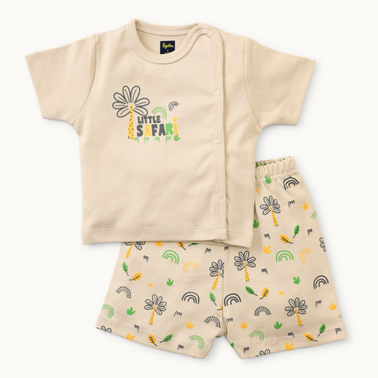 Boys Graphic Print Jabla & Shorts Set