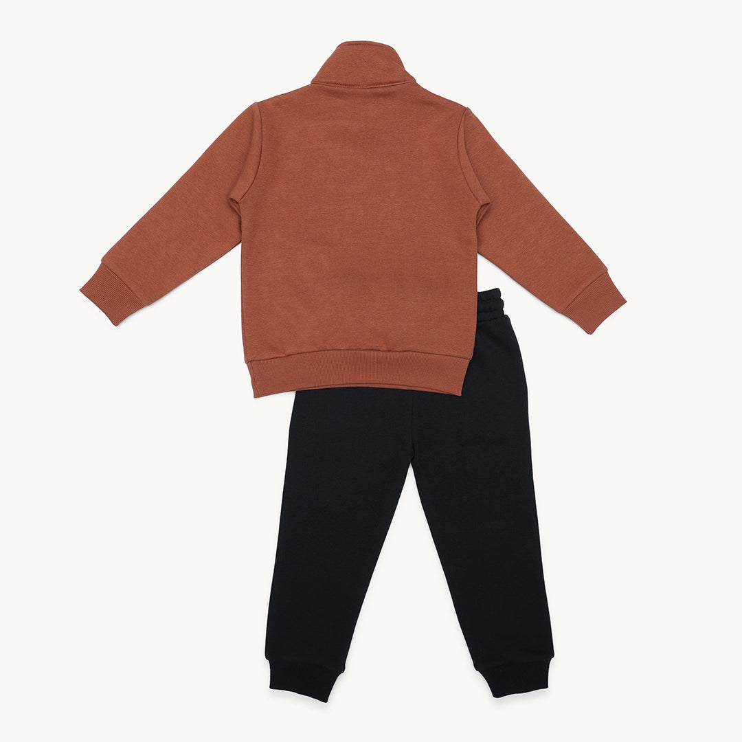 BOYS HALF-ZIP FLEECE TRACKSUIT