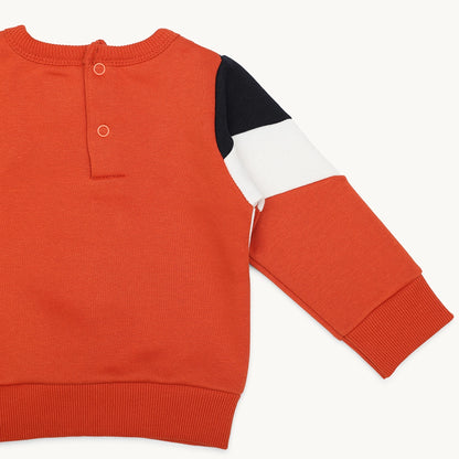 BOYS COLOUR-BLOCK BACK OPENING TRACKSUIT