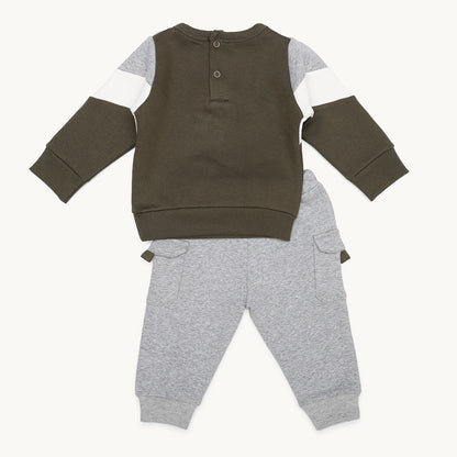 BOYS BACK OPENING FLEECE TRACKSUIT