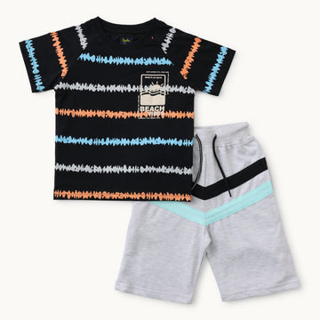 Printed Shorts & T-Shirt Set