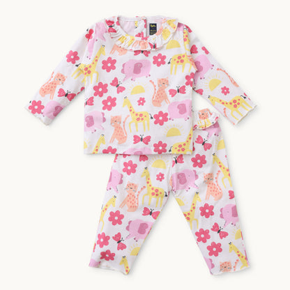 Girls Graphic Print Nightwear Set