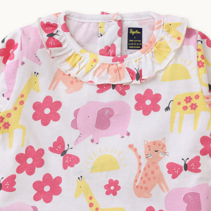 Girls Graphic Print Nightwear Set