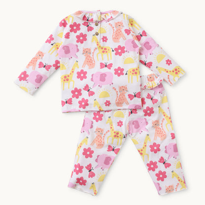 Girls Graphic Print Nightwear Set