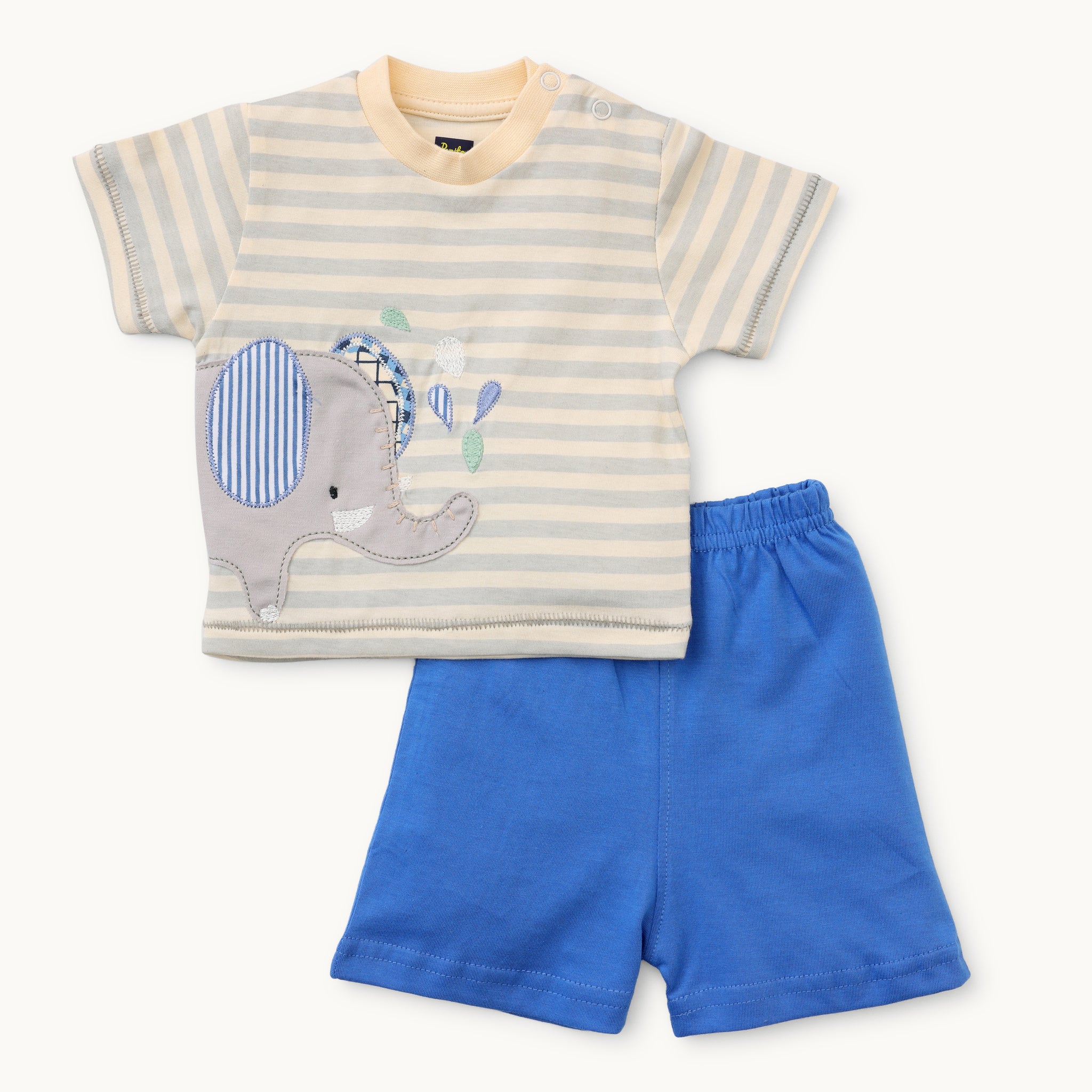 Boys Graphic Print Jabla & Shorts Set