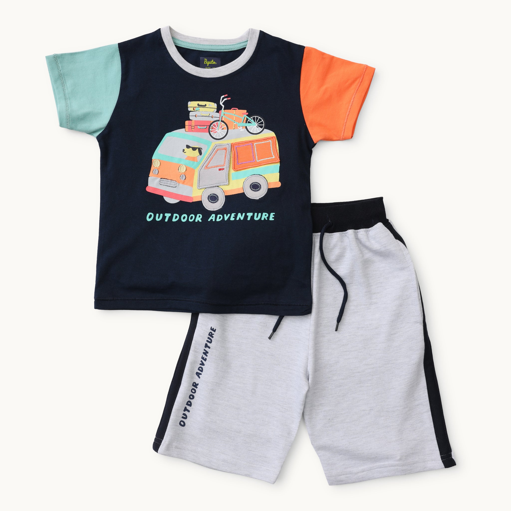 Boys Graphic Print Shorts & T-Shirt Set