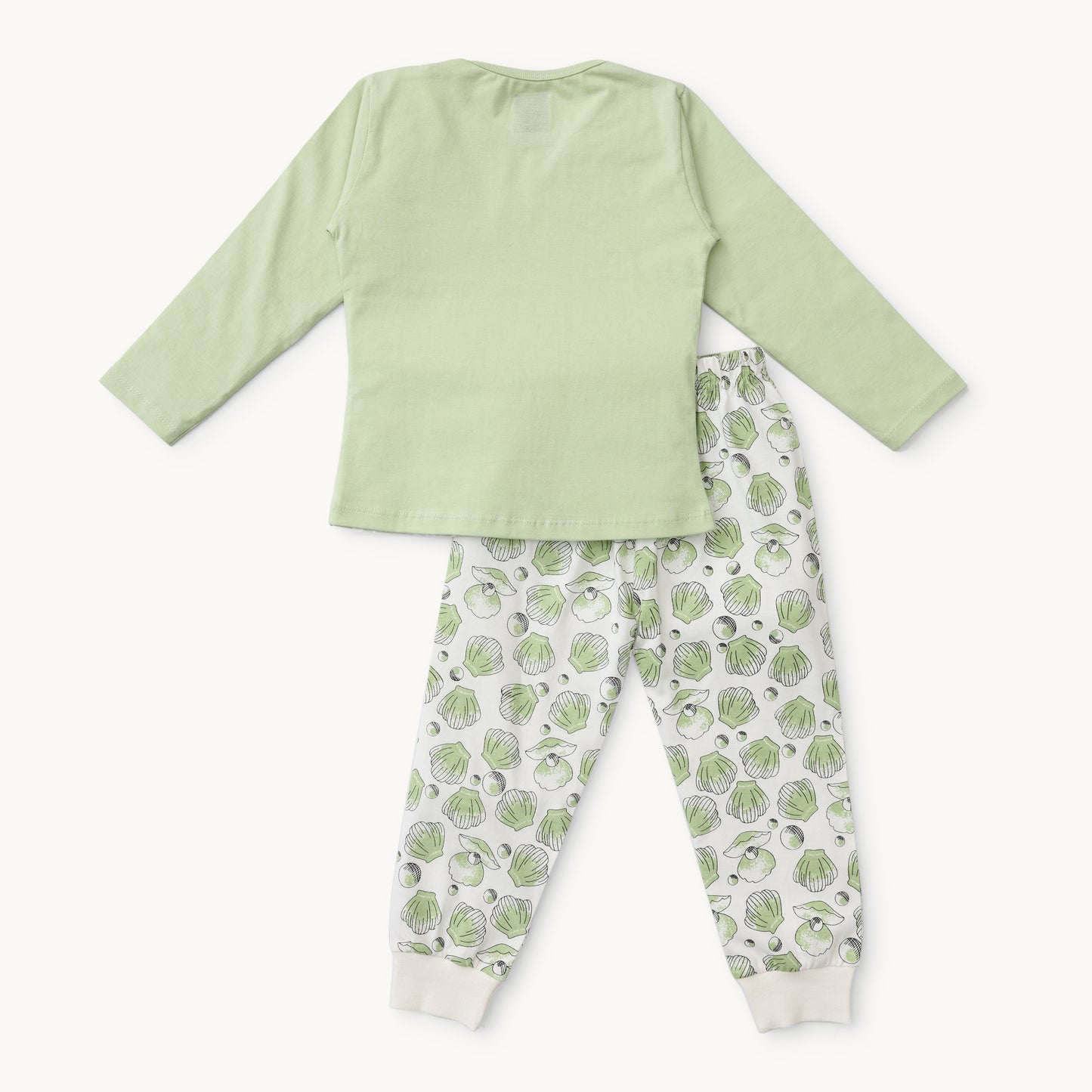 Unisex Kids Seashell Print Pajama Set