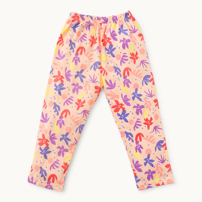 Girls Floral Print Nightwear Set