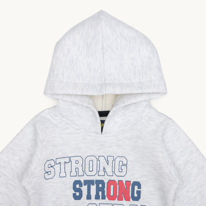 BOYS STRONG PRINT HOODIE TRACKSUIT