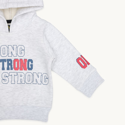 BOYS STRONG PRINT HOODIE TRACKSUIT