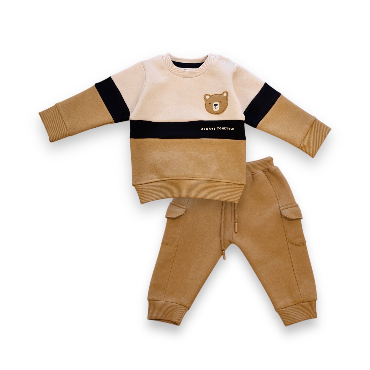 Infant Always Together Bear Sweatshirt and Jogger Set