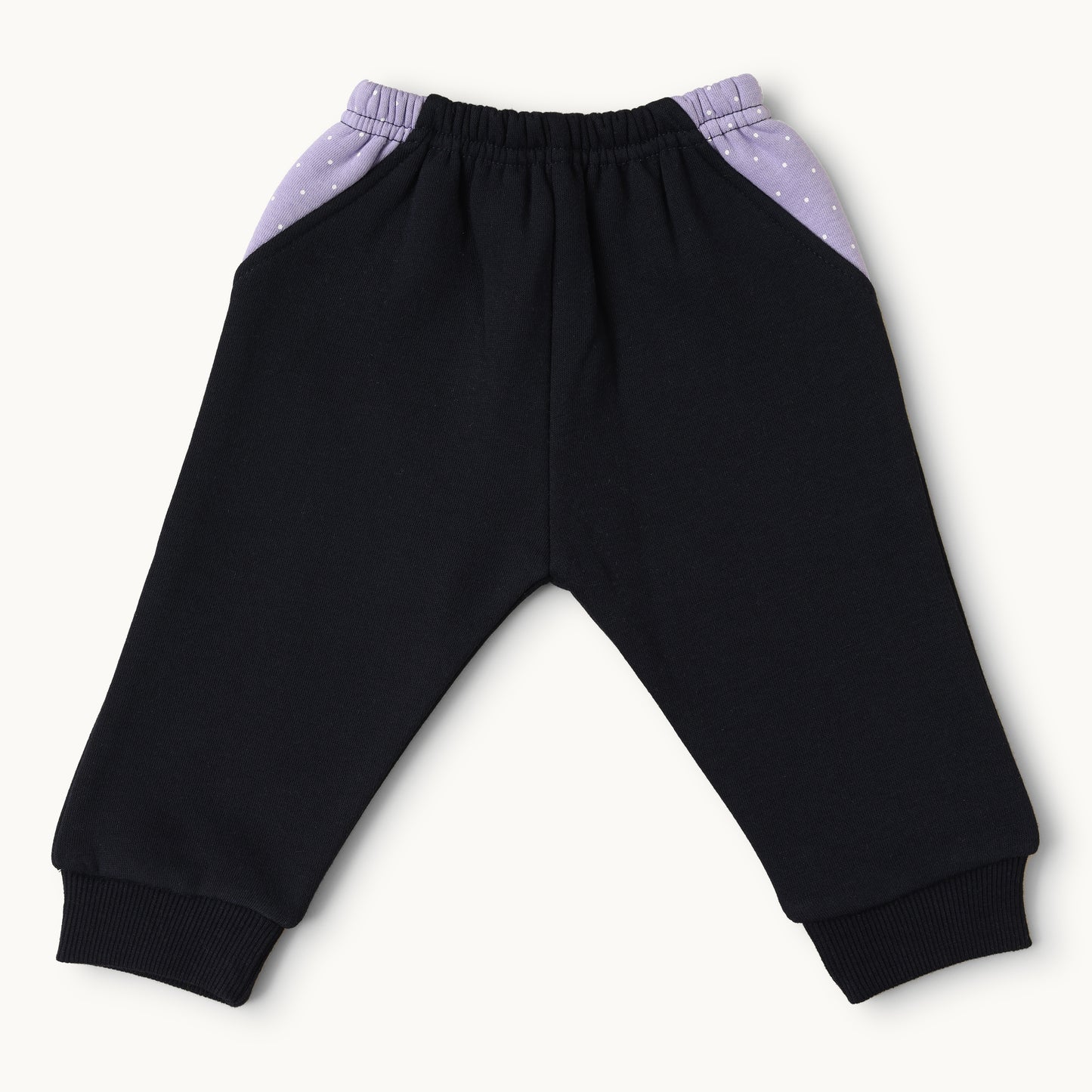 Daddy's Whole World Baby Outfit - Lilac & Black Set