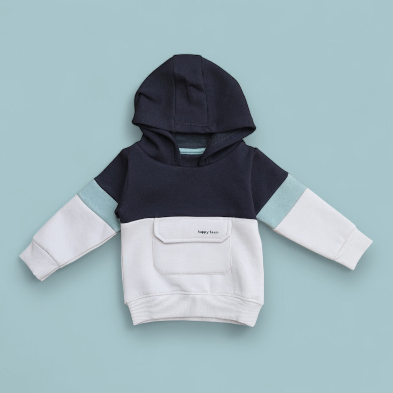 Infant Happy Bean Color Block Sweatshirt & Jogger Set