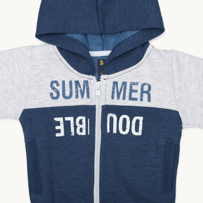 BOYS SUMMER DOUBLE HOODIE TRACKSUIT