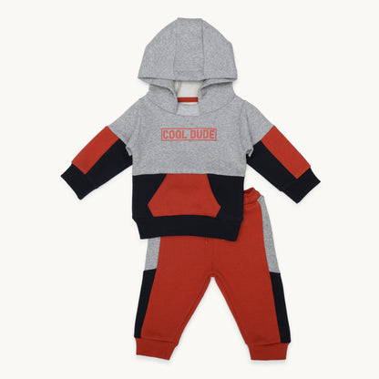 BOYS KANGAROO POCKET HOODIE TRACKSUIT