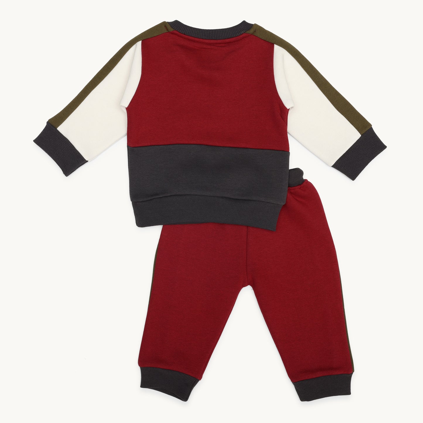 BOYS NECK OPENING FLEECE TRACKSUIT