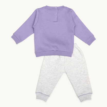 GIRLS BIRD PATCH FLEECE TRACKSUIT