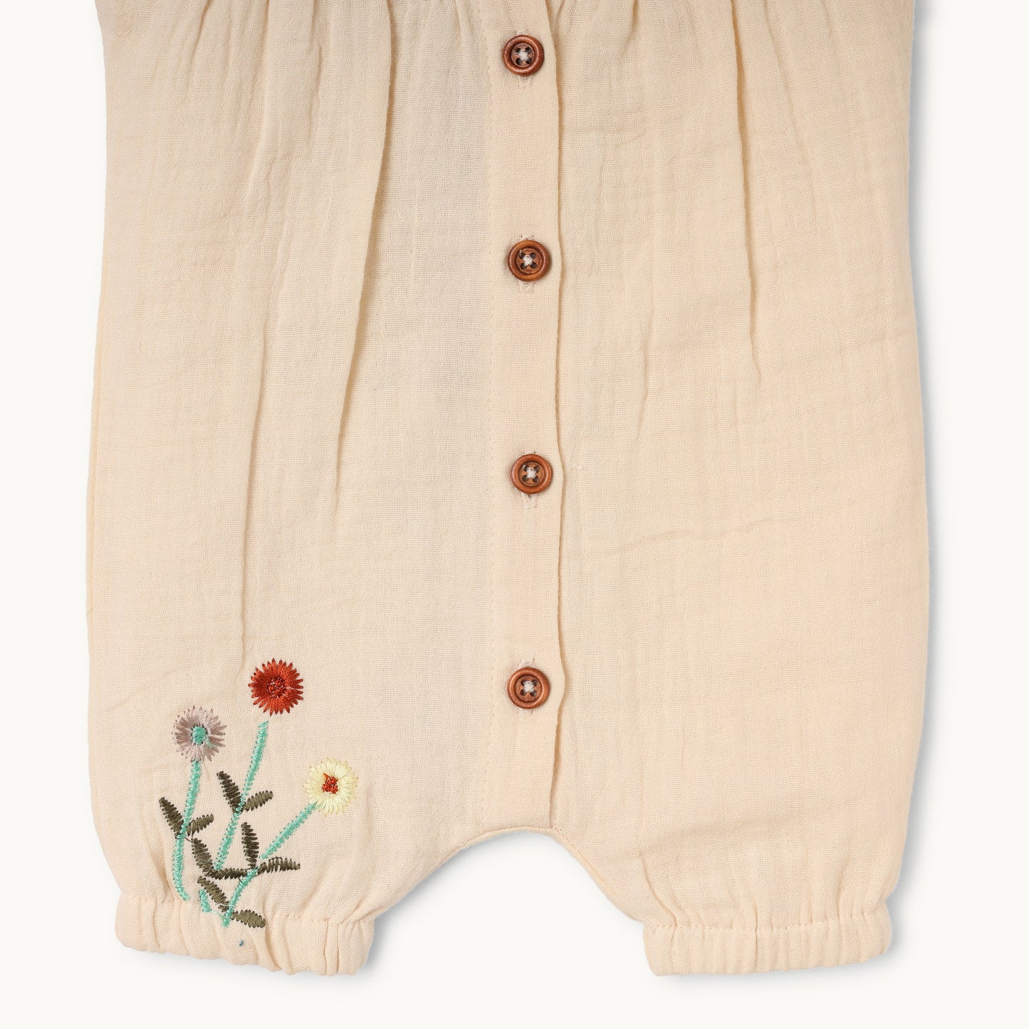 Floral Fawn Romper - Infant Girls