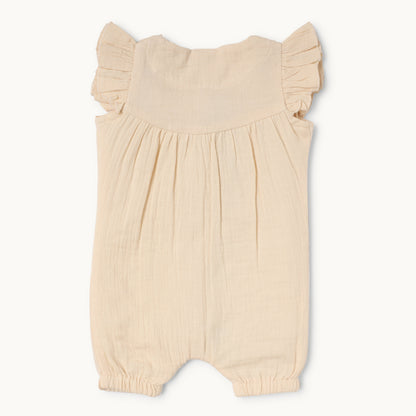 Floral Fawn Romper - Infant Girls